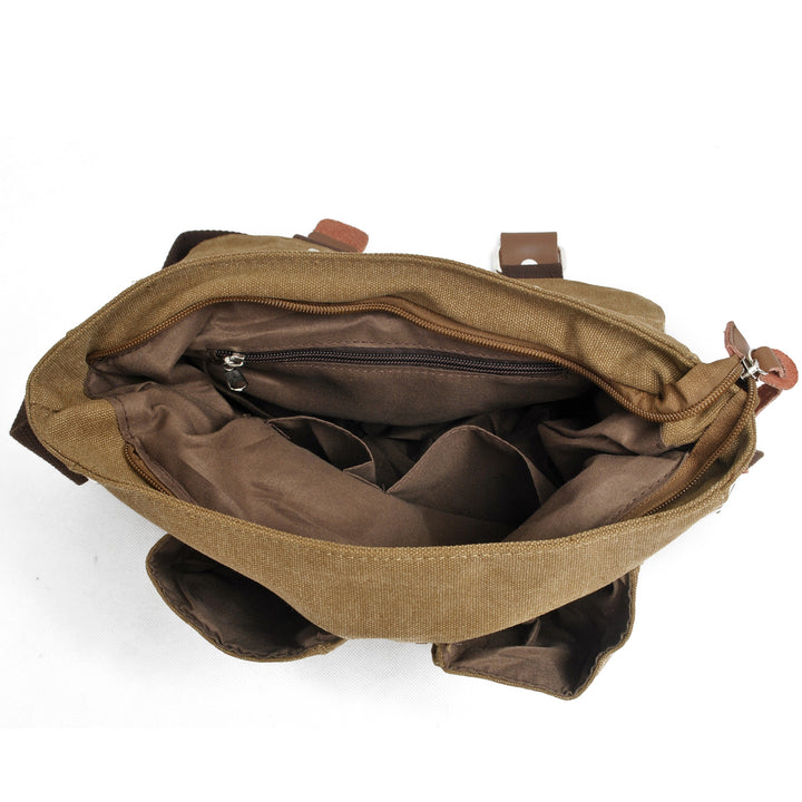 Classic Messenger Bag - Retro Canvas Shoulder Bag